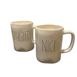 Rae Dunn naughty and nice mug set